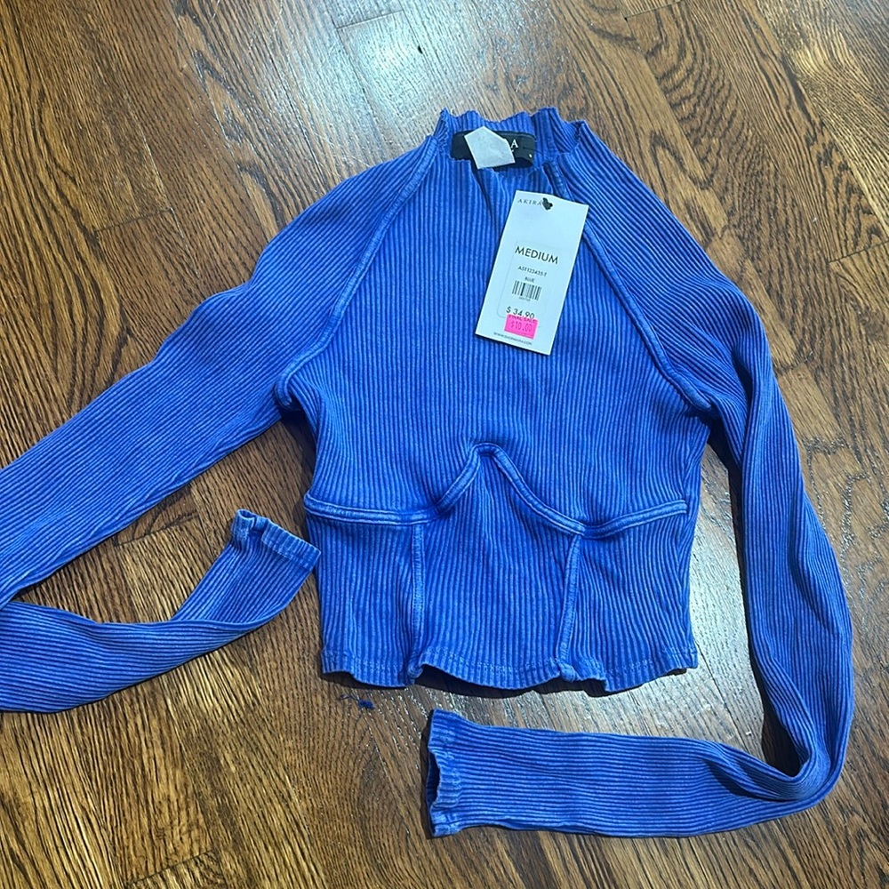 Blue Crop Top